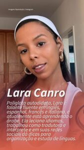 Idiomas, poliglita, mulher negra