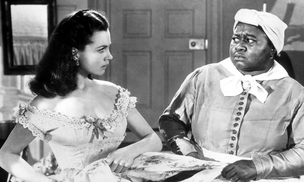 Take em preto e branco mostra Hattie McDaniel atuando em 