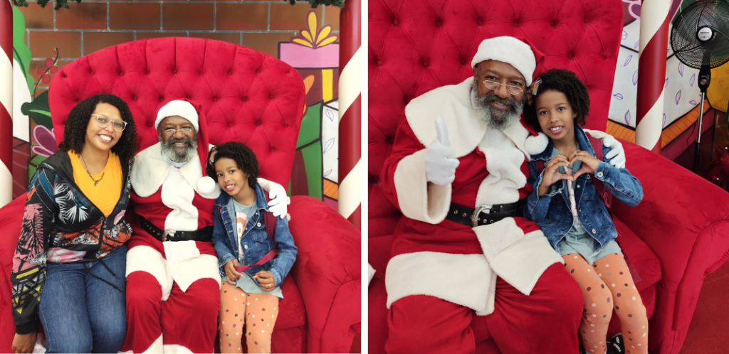 Papai Noel negro, Itaquera, Natal, crianças, adultos, É da cor do meu avô