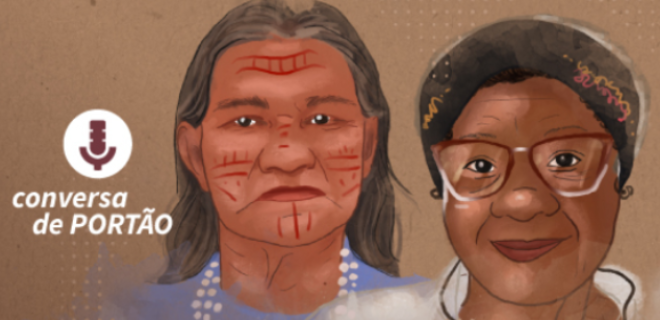 uma mulher indígena e uma mulher negra
